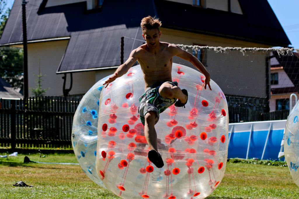 Collision in Bumper Balls – Krakow
