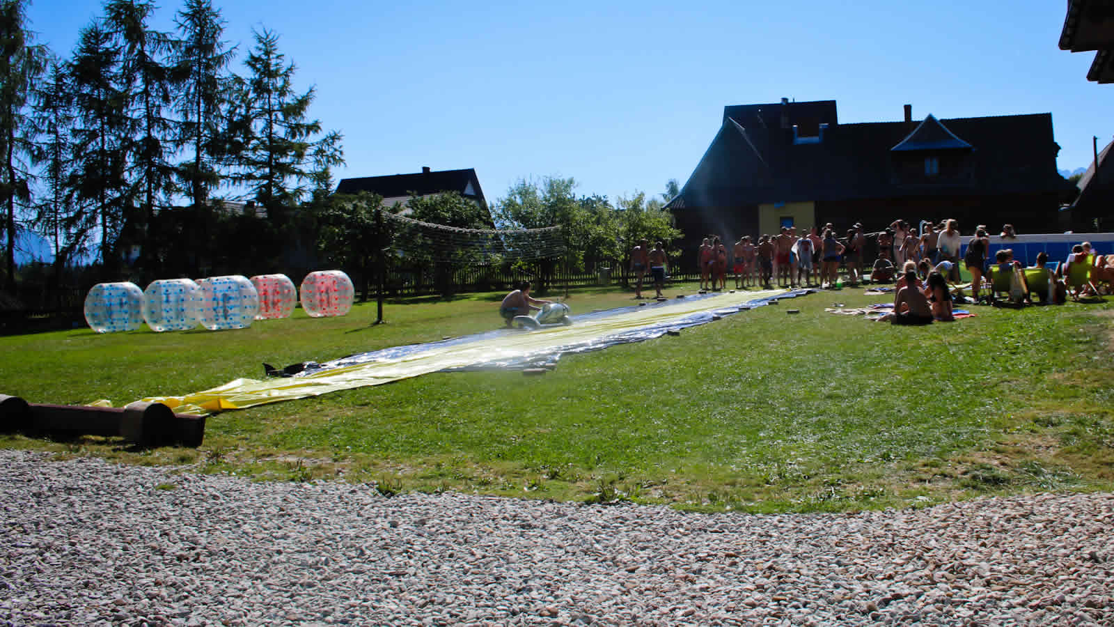 Bumper Ball in the mountains – outdoor game